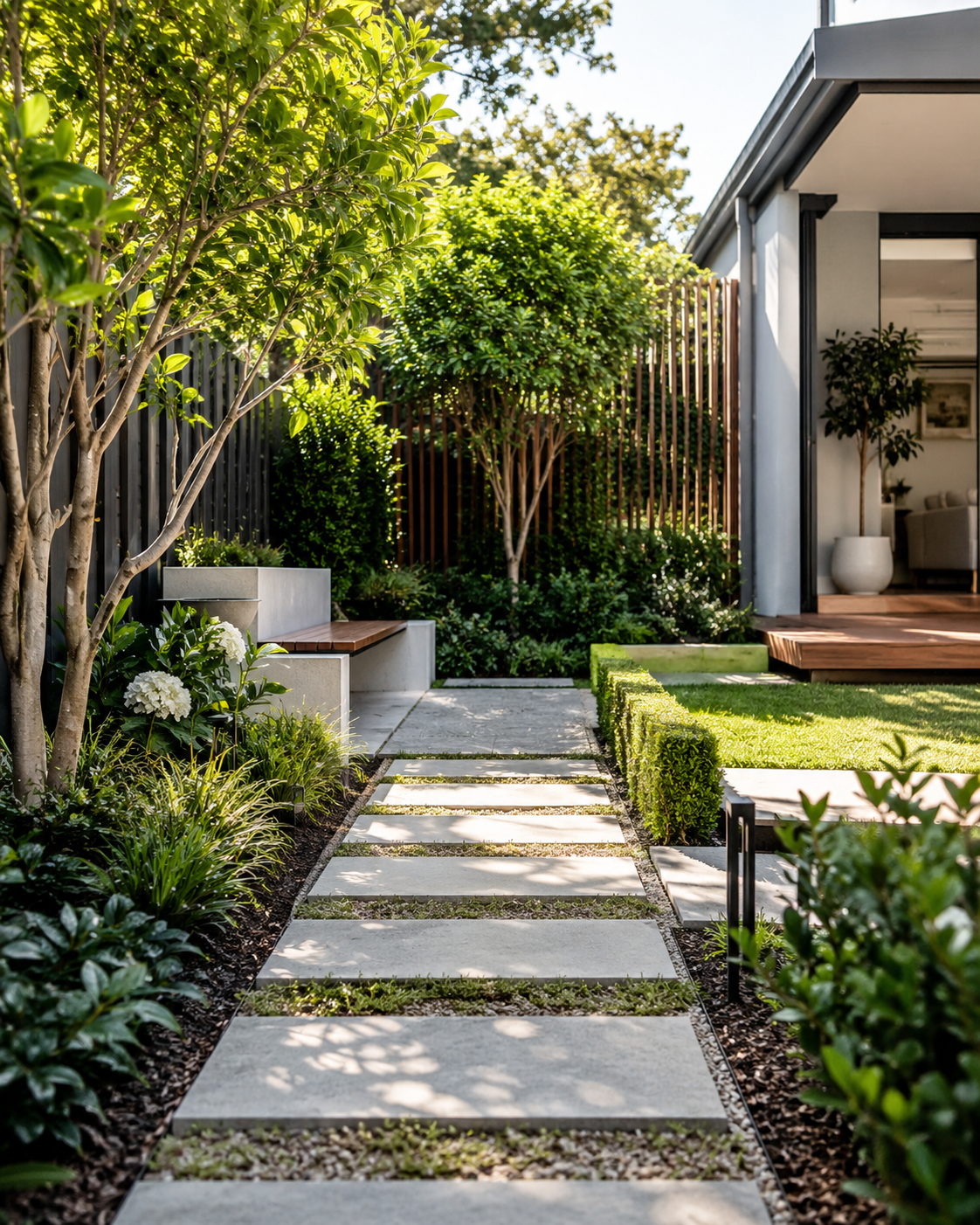 Green Haven Landscaping team project with lush garden planting